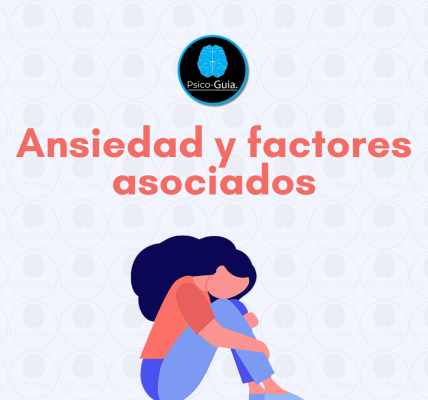 ANSIEDAD FACTORES ASOCIADOS Psico-Guia Publicado elabril 1, 2020 La ansiedad es un sentimiento o sensación que todos más de alguna vez hemos experimentado, la ansiedad puede ser definida como angustia, preocupación, nerviosismo, y otros sinónimos que la cultura popular le ha dado para explicarla, la ansiedad es un sentimiento normal, cuya función es la de aprendizaje, evitar lo que puede ser un peligro para nosotros, y tomar las medidas adecuadas para evitarlo, estimula la personalidad, promueve superar los límites y obtener metas, el problema se produce cuando existe un exceso de este sentimiento, poniendo en estado de alerta todo el tiempo al individuo. Llevando a resultados maladaptativos.