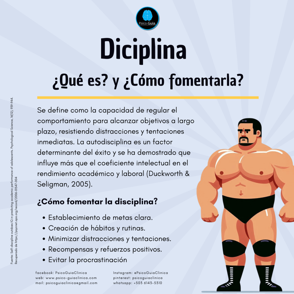 La disciplina es una habilidad fundamental para el desarrollo personal y profesional.