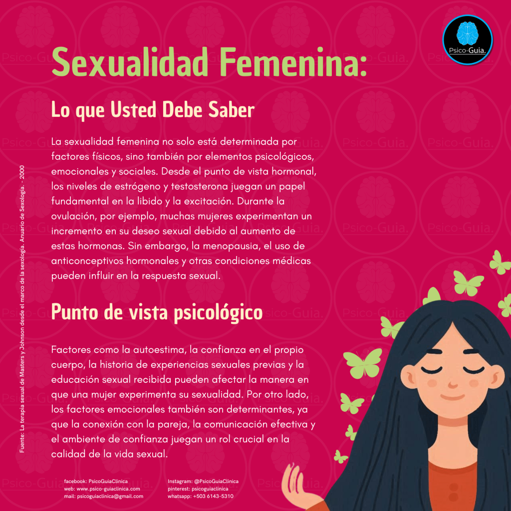 Según los estudios de Masters y Johnson, la respuesta sexual femenina sigue un proceso en cuatro fases que, si bien pueden presentarse en diferentes intensidades en cada mujer, representan el patrón general de excitación y culminación sexual.